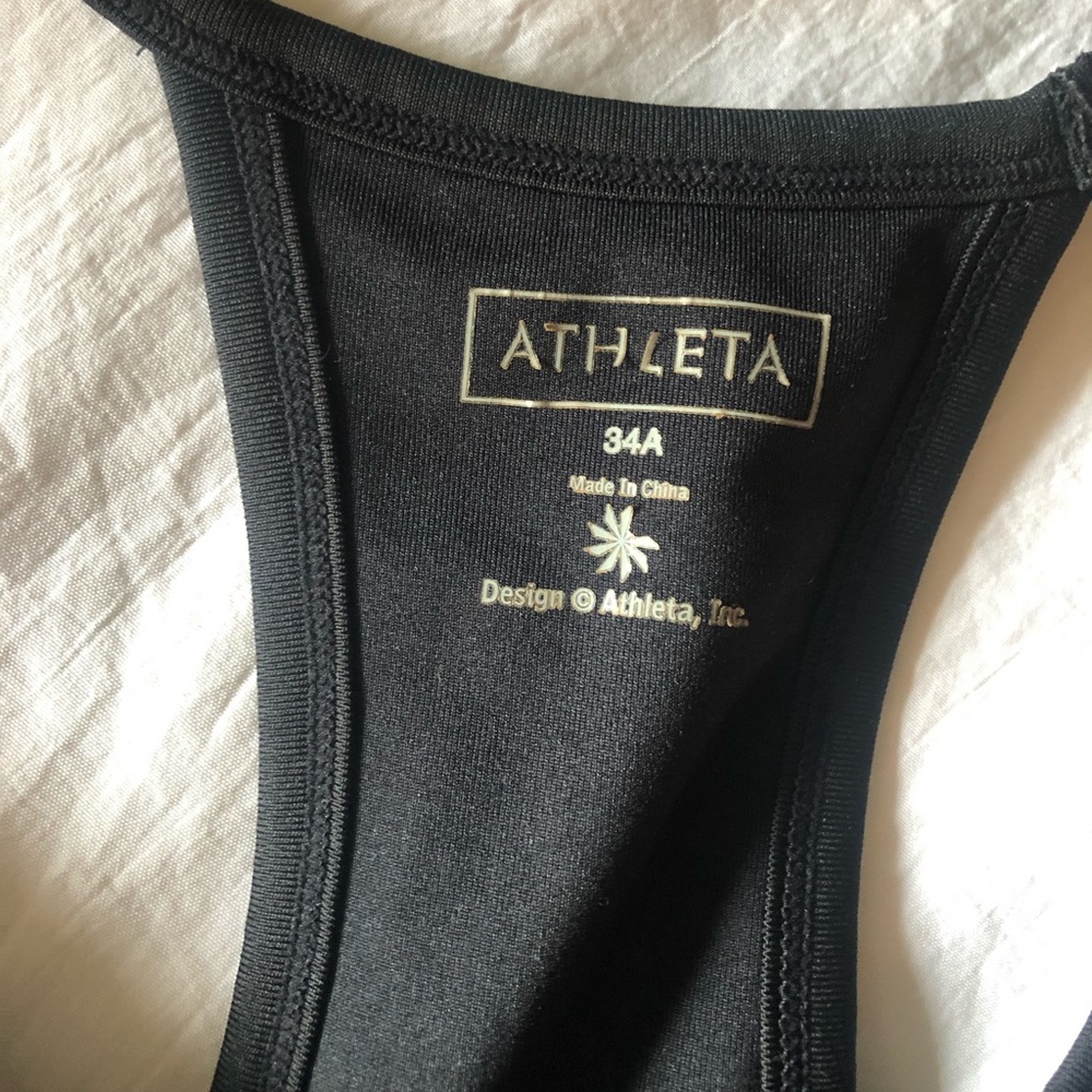 ATHLETA Black Racer back tank top - Picture 4 of 10